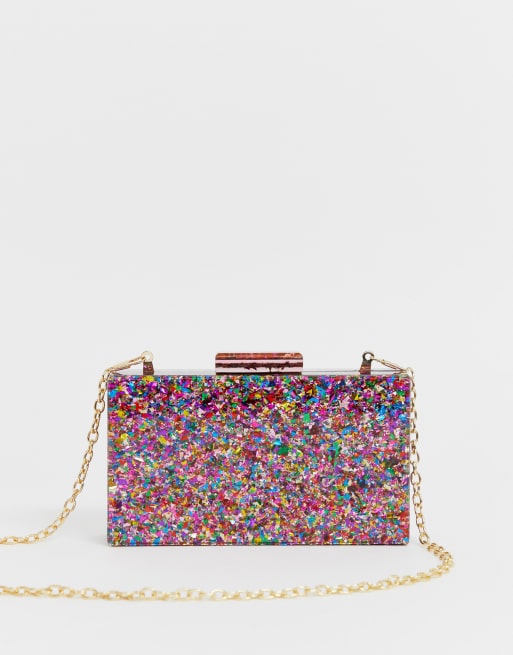 clutch cuadrado con diseño de de ASOS | ASOS