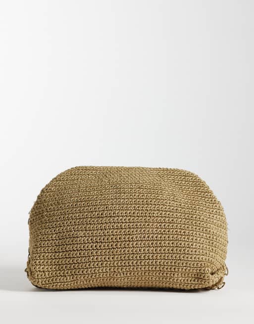 Bolso clutch dorado con diseño entretejido de lentejuelas de Accessorize, 3 de 5