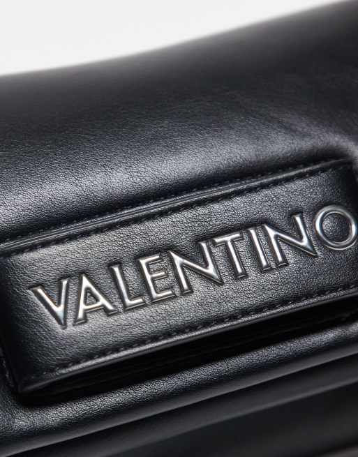 Bolso clutch negro con detalle de correa Encanta de Valentino, 2 de 3