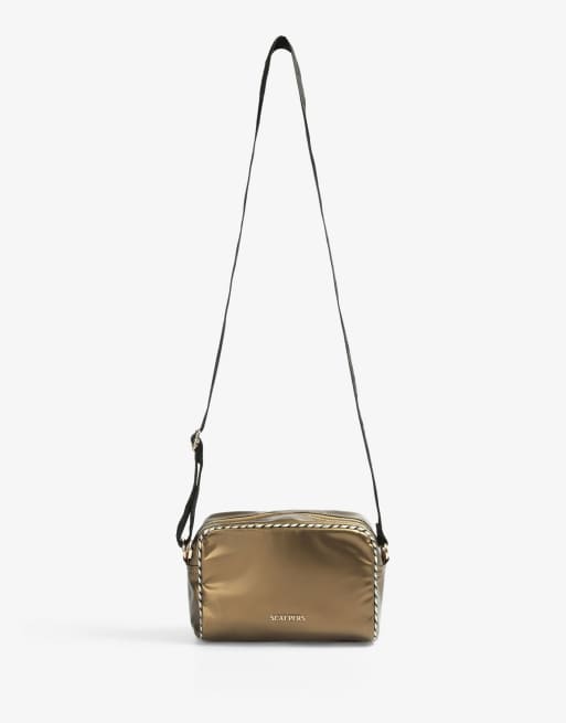 Bolso color bronce de tejido de Scalpers