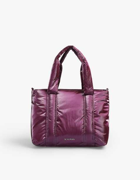  Bolsos de mano para mujer, bolsos de hombro para mujer, bolsos  de hombro espaciosos a la moda, bolso de cuero morado para mujer, Negro - :  Ropa, Zapatos y Joyería