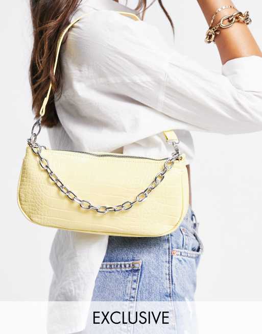 Bolso best sale amarillo limon