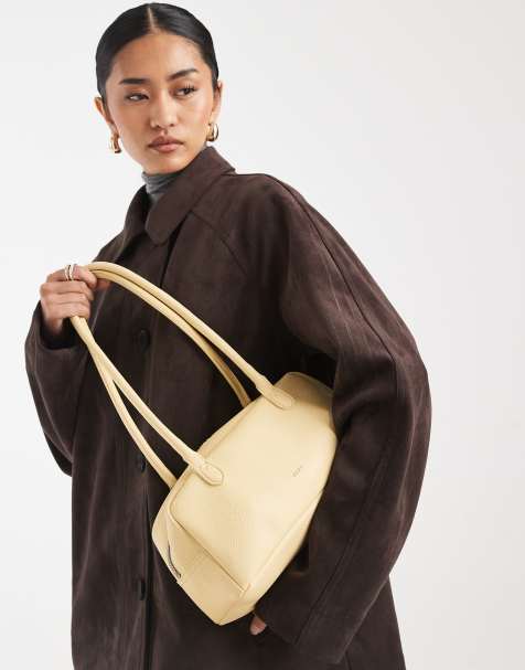 Bolso de hombro amarillo pastel con diseño alargado de PASQ - view 1