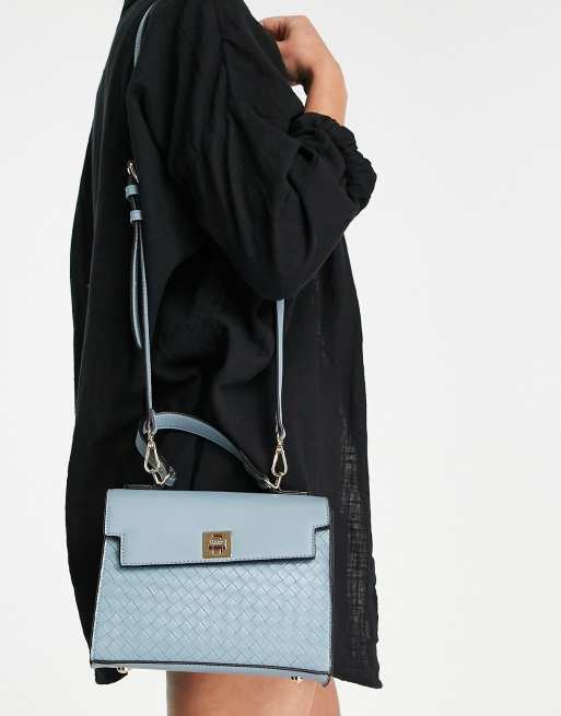 Bolso de hombro azul con asa superior de Dune