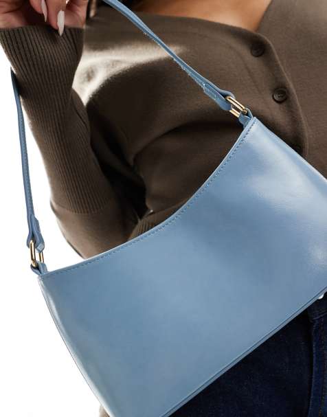 Bolso de hombro azul estilo años 90 de ASOS DESIGN - view 1