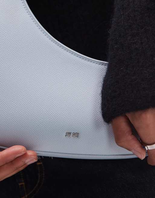 Bolso de hombro azul hielo asimétrico Harlee de JW PEI , 3 de 4