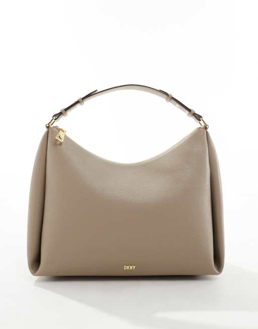 Bolso de hombro blanco hueso con bandolera desmontable Hailey de DKNY, 4 de 4