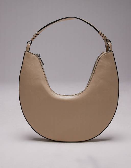 Bolso de hombro blanco hueso redondeado Sydney de Topshop, 4 de 4