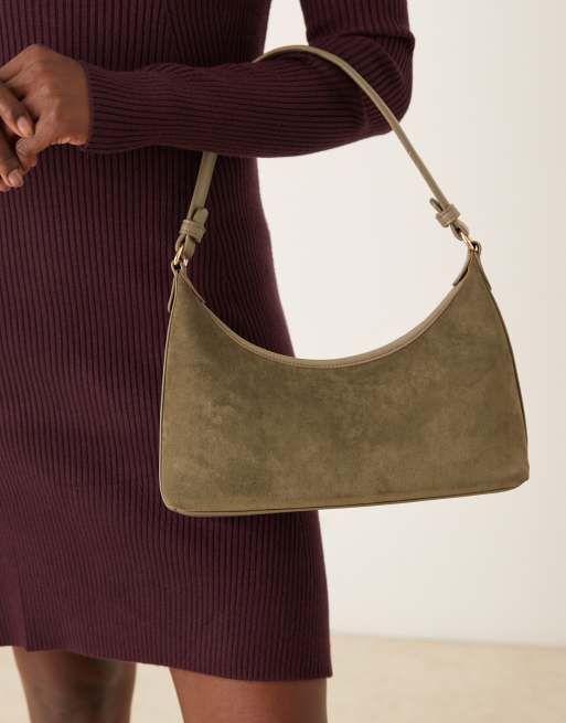 Bolso de hombro caqui de estilo años 90 de antelina de ASOS DESIGN, 3 de 4