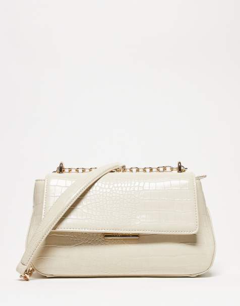 Bolso de hombro color piedra efecto piel de serpiente con correa bandolera Afrodite de Valentino - view 1