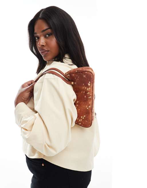 Bolso De Hombro Rectangular Mica Verde Claro Mujer | AD España