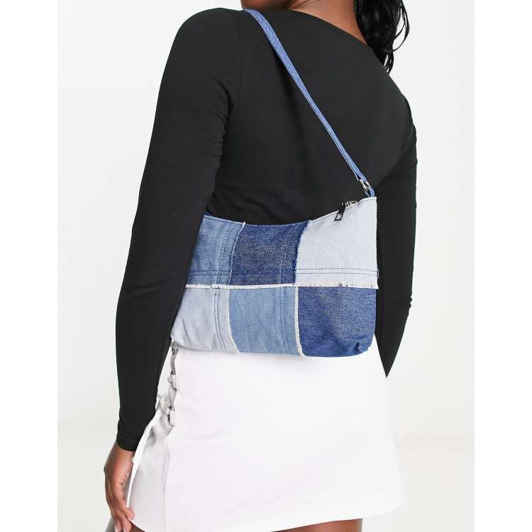 Bolso de hombro denim con dise o de patchwork de Madein. ASOS