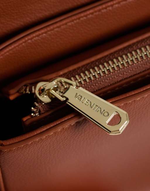 Bolso de hombro marrón con correa bandolera extraíble Aury Re de Valentino, 3 de 4