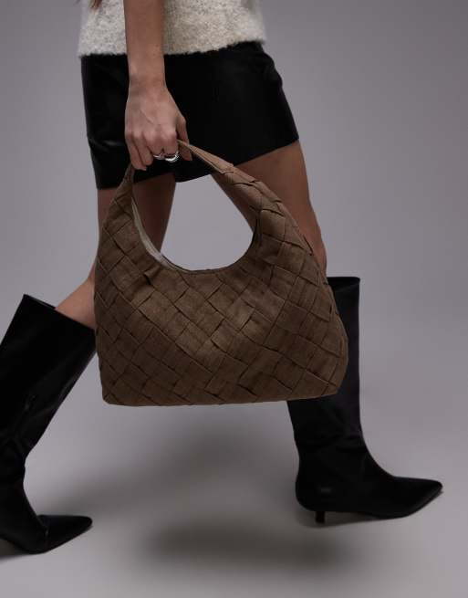 Bolso de hombro marrón entretejido trenzado de & Other Stories