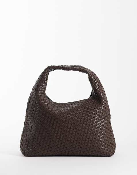 Bolso de hombro marrón moca entretejido Laura de JW PEI - view 1