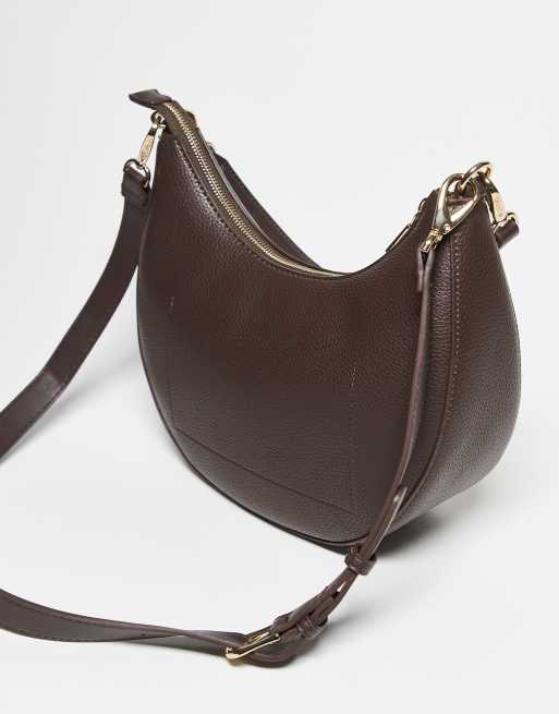 Bolso de hombro marrón oscuro con correa bandolera Alexia de Valentino, 3 de 3