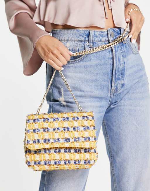 Bolso de hombro multicolor con detalle de patrón de Becksöndergaard, 3 de 4