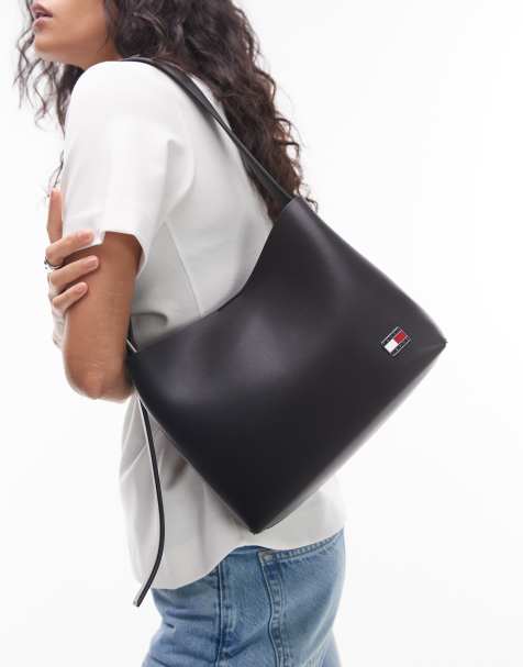 Bolso de hombro negro con diseño cuadrado holgado de Tommy Jeans - view 1