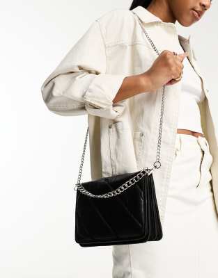 Flintronic Bolsa Hombro De Pana Mujer, Bolso Bandolera Para Mujer, Gran Bolso De Hombro Mujer, Bolsas De Mano Ecológicas, Con Cremallera Y Bolsillo Interiorpara Compras, Viajes Trabajo Escuela-Negro