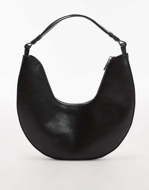 Bolso de hombro negro redondeado Sydney de Topshop, 3 de 4