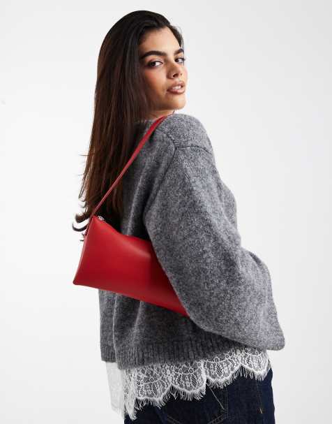 Bolso de hombro pequeño rojo de PASQ - view 1