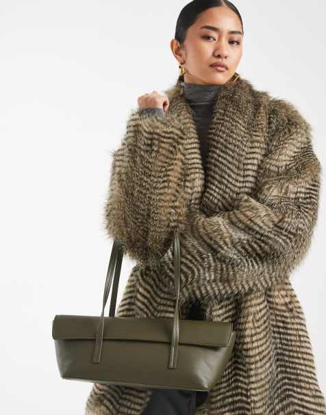 Bolso de hombro verde caqui alargado de Glamorous - view 1