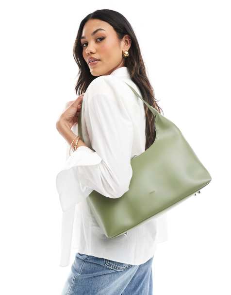 Bolso de hombro verde matcha estructurado de PASQ - view 1