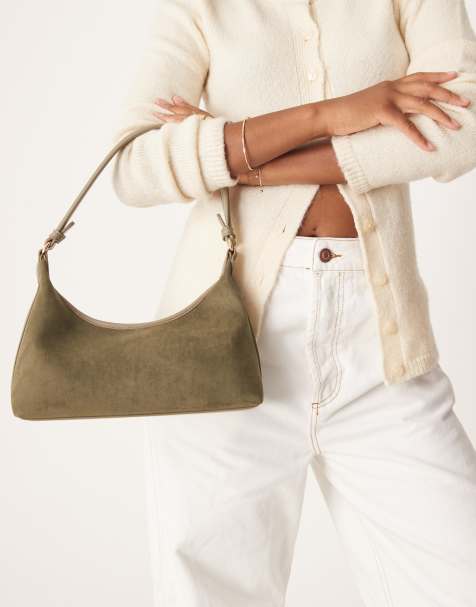 Bolso de hombro verde medio de estilo años 90 de antelina de ASOS DESIGN - view 1