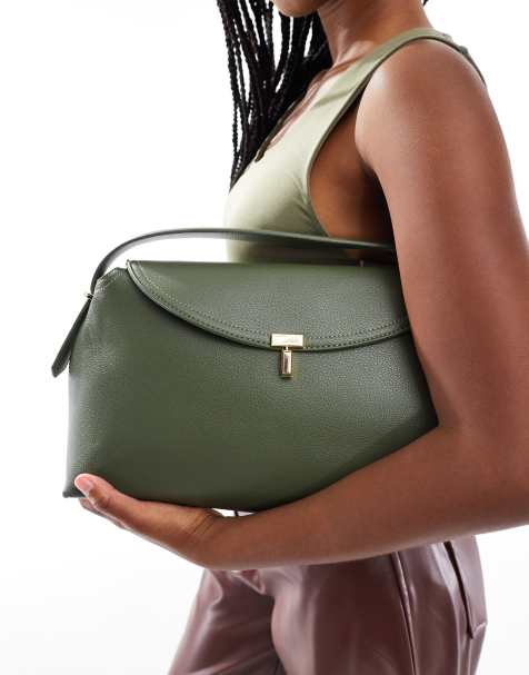 Bolso de hombro verde oliva con solapa de Glamorous - view 1