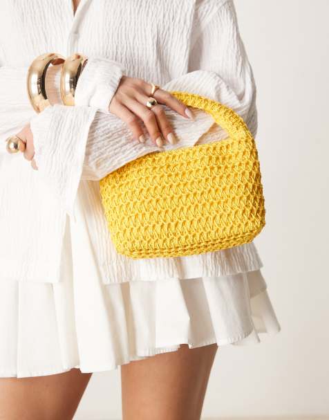 Bolso de mano amarillo de paja de Glamorous - view 1