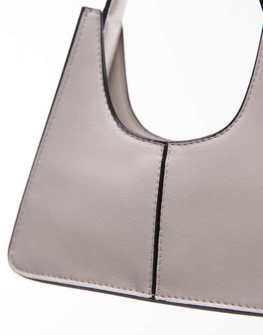 Bolso de mano blanco hueso triangular estructurado Galvin de Topshop, 4 de 4