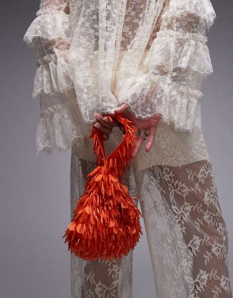 Bolso de mano con cuentas Golda de Topshop - view 1
