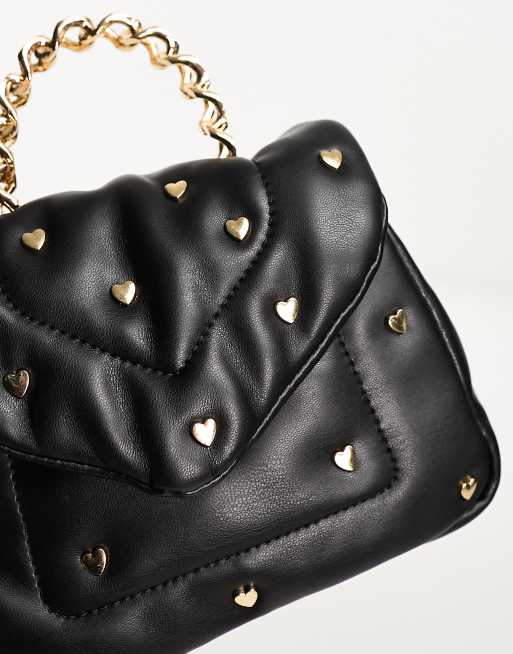 Bolso negro 2024 acolchado zara