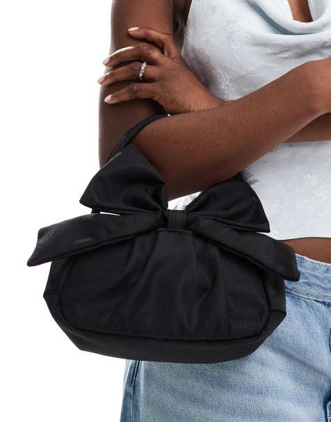 Bolso de mano negro con detalle de lazo de True Decadence - view 1