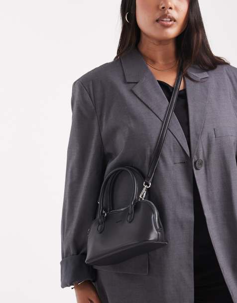 Bolso de mano pequeño negro con asas dobles de PASQ - view 1
