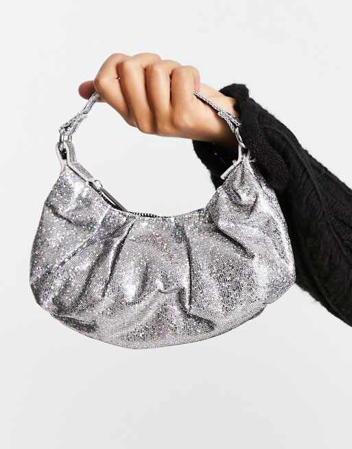 Bolso de mano online plateado