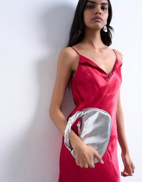 Bolso de mano plateado Gladys de Topshop - view 1