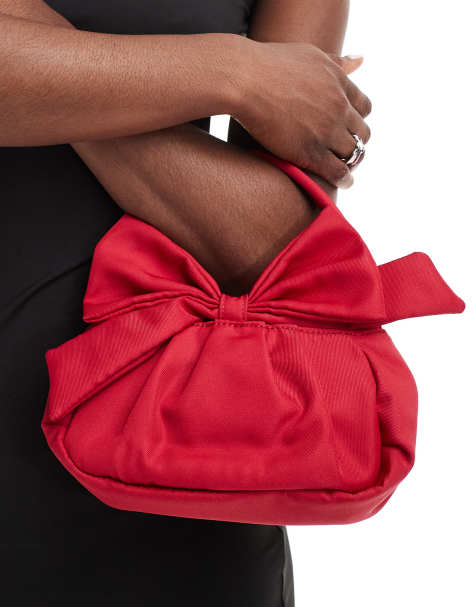 Bolso de mano rojo con detalle de lazo de True Decadence - view 1