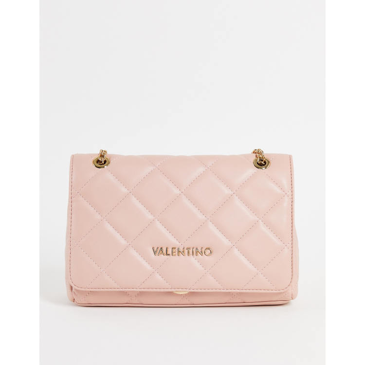 VALENTINO Bolso cartera rosa con cadena larga