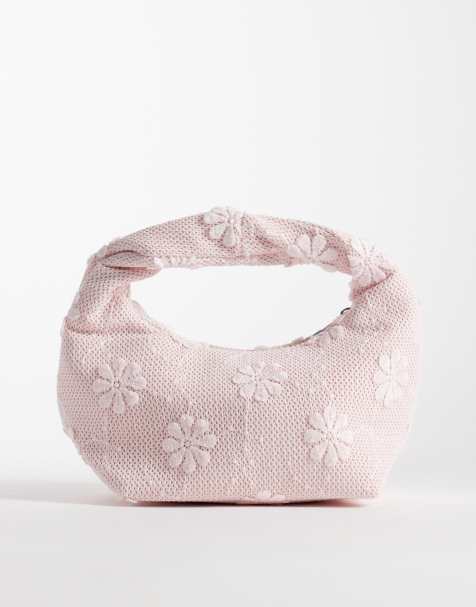 Bolso de mano rosa con diseño floral entretejido de Glamorous - view 1