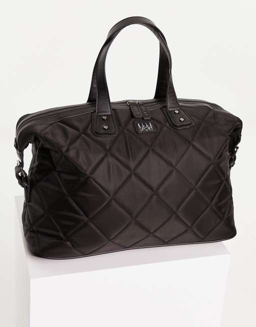 Bolso de viaje negro acolchado de Elle Sport, 4 de 4