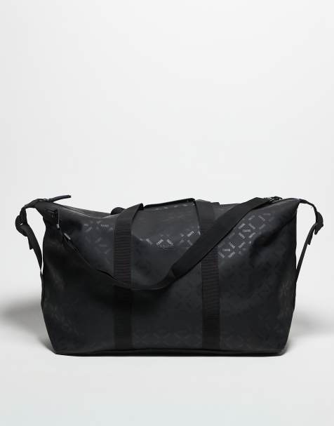 Bolso de viaje negro con logo en el mismo tono de 36 l Hilo de Rains - view 1