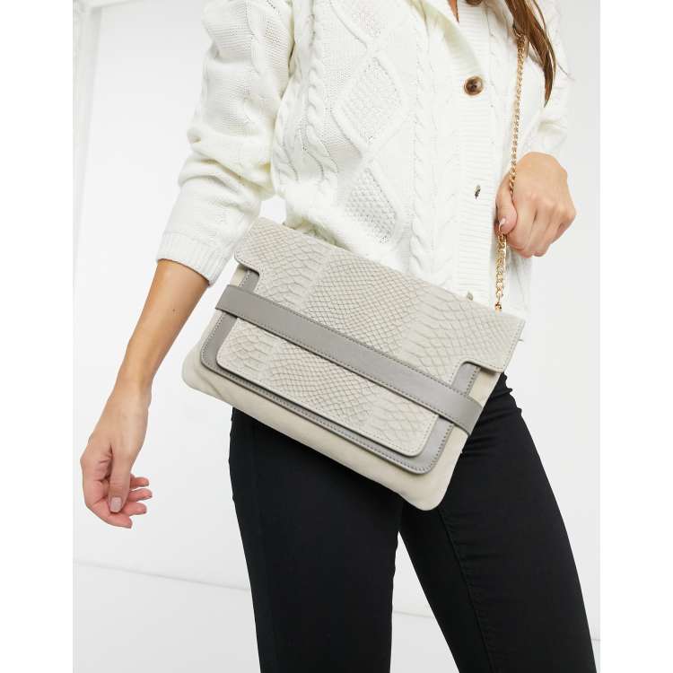 Bolso best sale gris claro