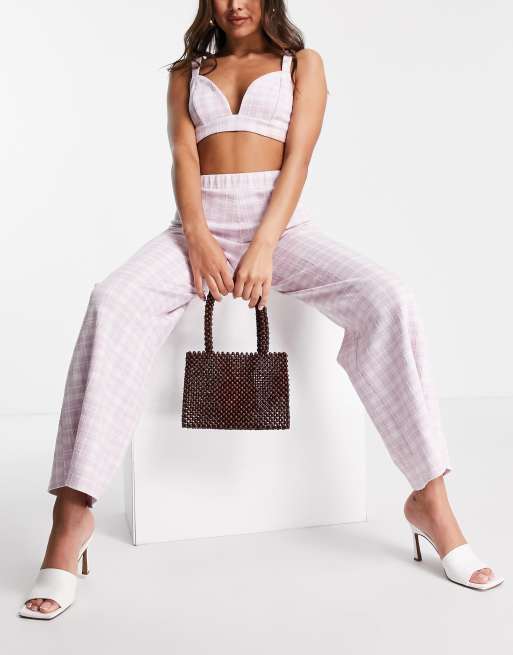 Bolso marrón con diseño de cuentas de madera de NA-KD, 4 de 4