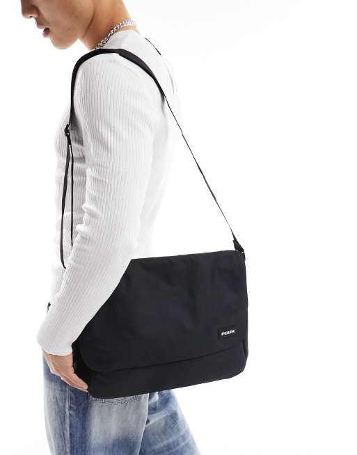 Bolso messenger negro clásico FCUK de French Connection, 4 de 4