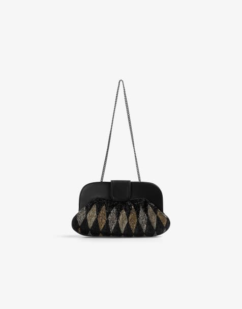 Bolso negro con detalle de cuentas de Scalpers - view 1