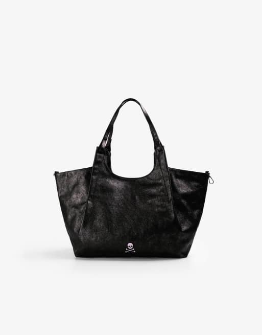 Bolso negro con diseño doble de Scalpers