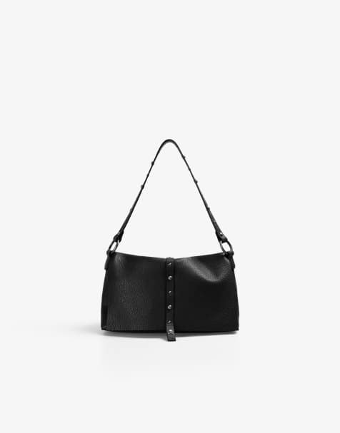 Bolso negro de cuero con detalle de tachuelas de Scalpers - view 1