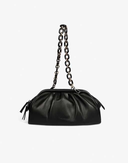 Bolso negro de cuero suave de Scalpers