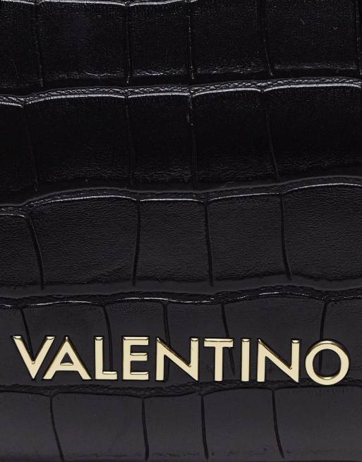 Bolso negro efecto cocodrilo Satai de Valentino Bags, 4 de 4